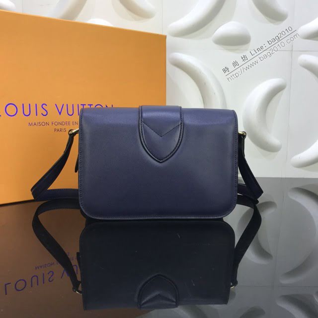 LV包包 LV新款女包 Pont9手袋 LV深藍色牛皮單肩斜挎女包  ydh3688
